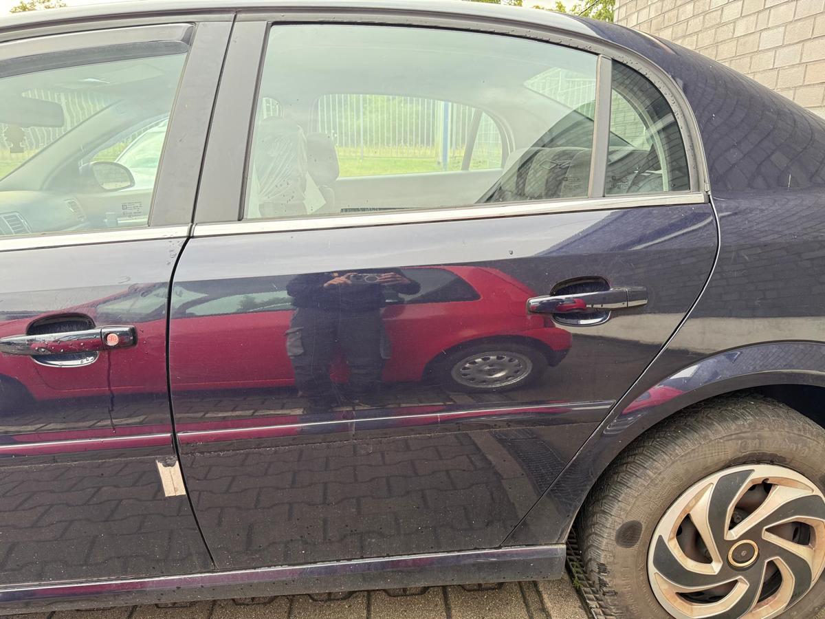 Opel Vectra C original Tür hinten links 4BU Saturnblau Metallic Rohbau BJ06